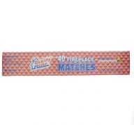 Long Wooden Fireplace Matches 40 Pack  